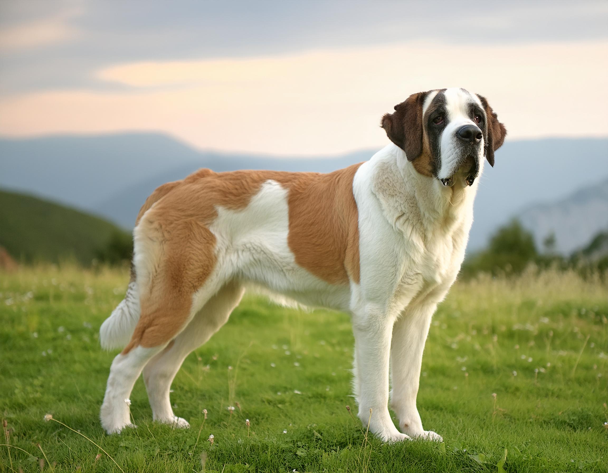 Sankt bernhardshund, korthårig